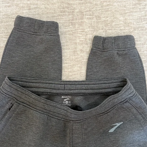 Men’s Brooks Grey Joggers - Picture 2 of 3